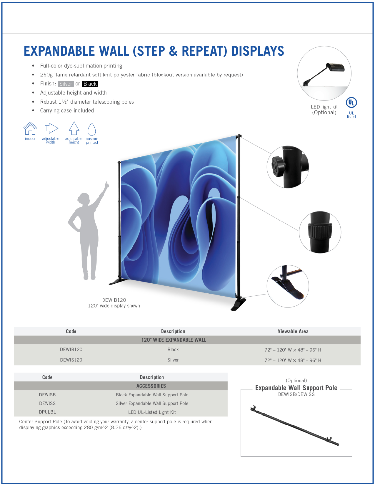 Link to our Expandable Wall Unbranded Sales Flyer