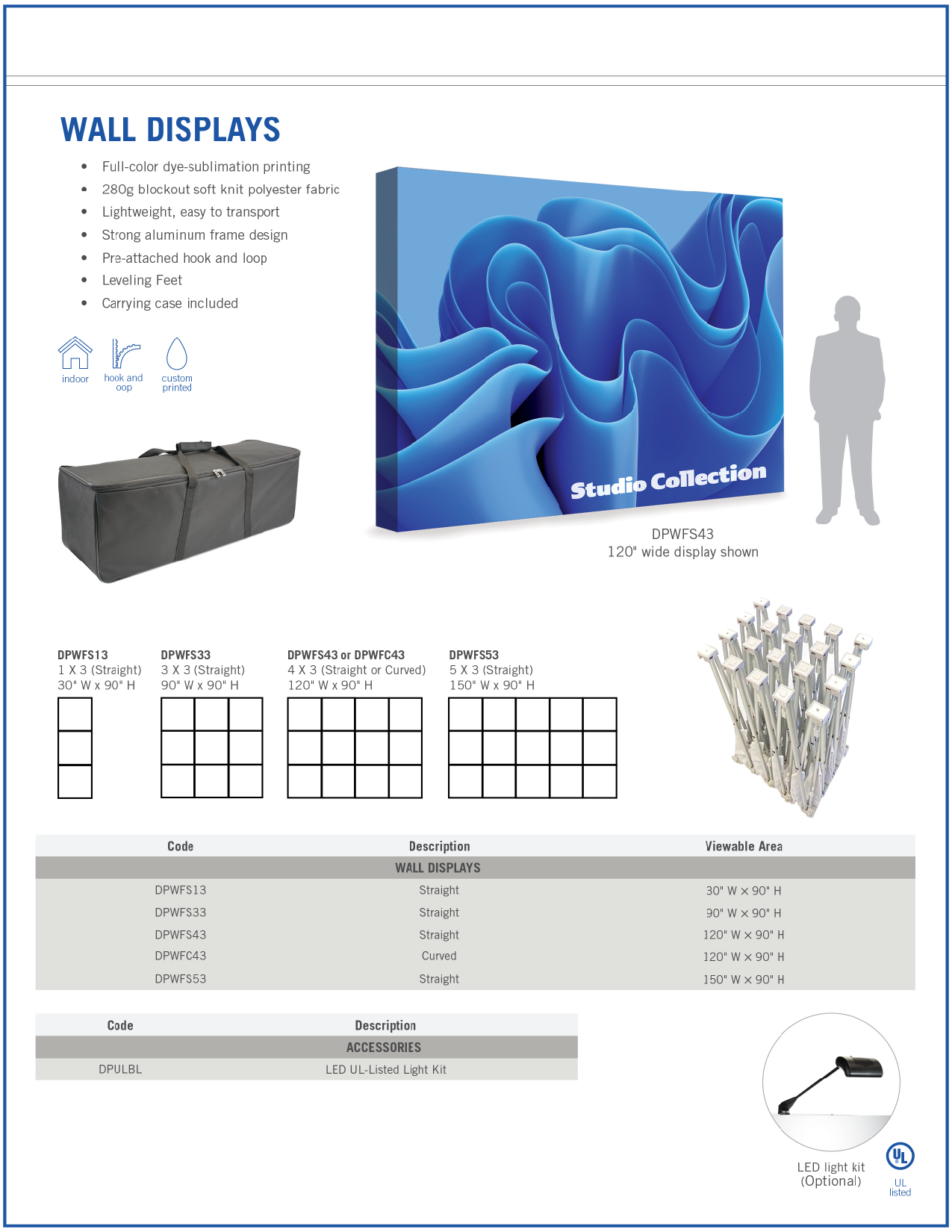Link to our Pop-Up Wall Displays Unbranded Sales Flyer