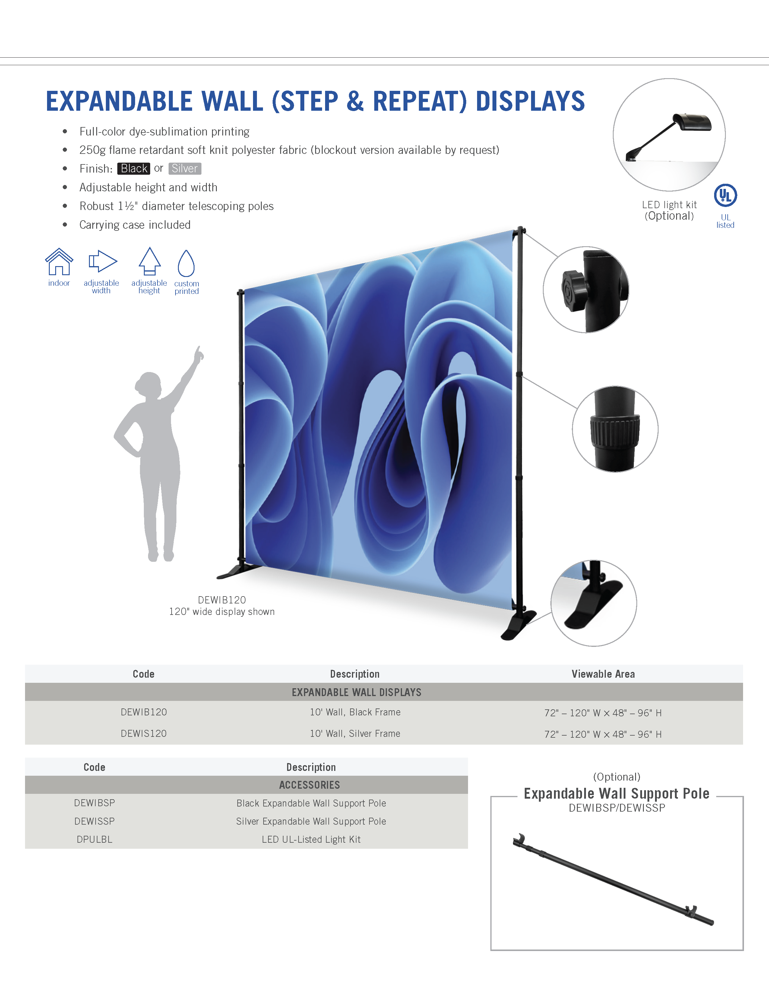 Link to our Expandable Wall Unbranded Sales Flyer