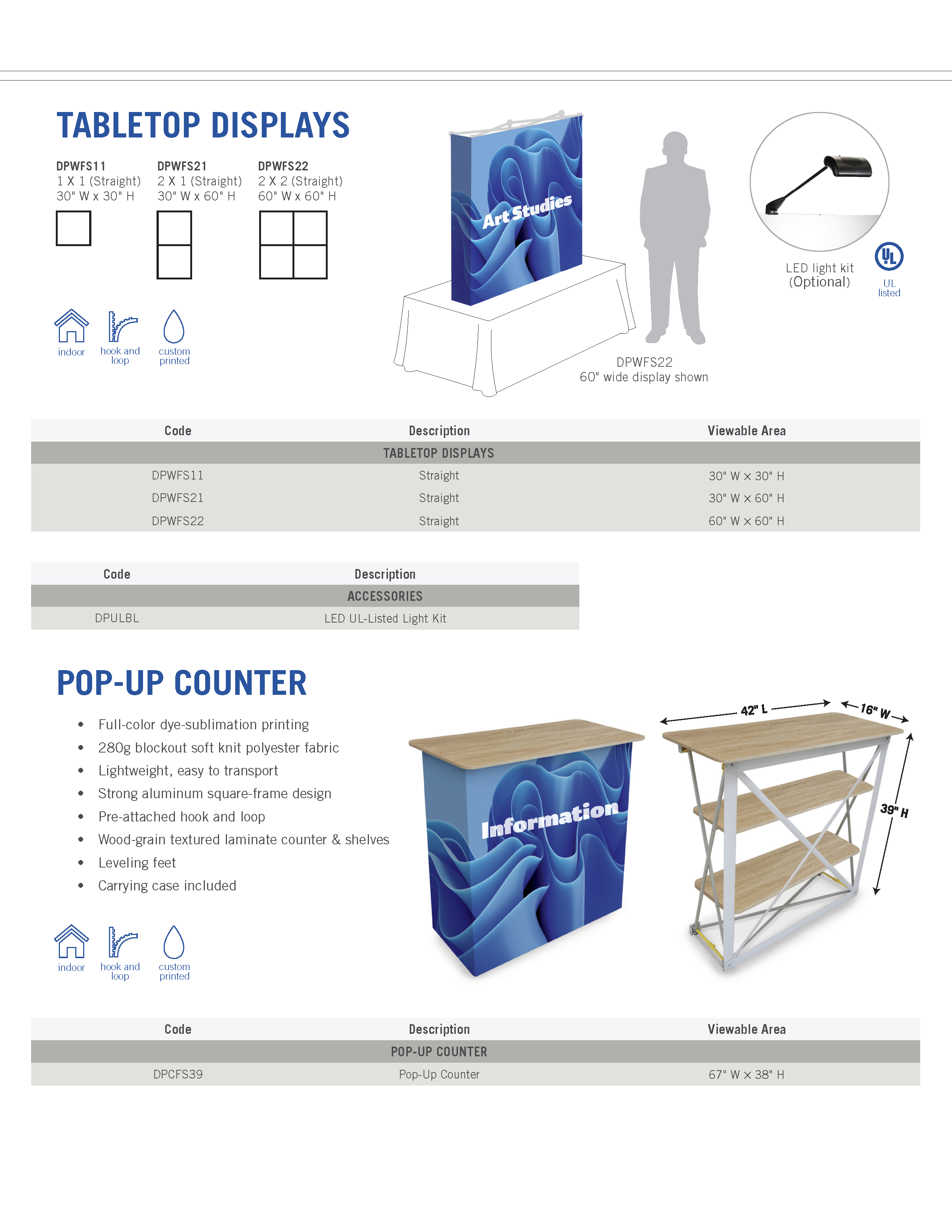 Link to our Pop-Up Counter Unbranded Sales Flyer