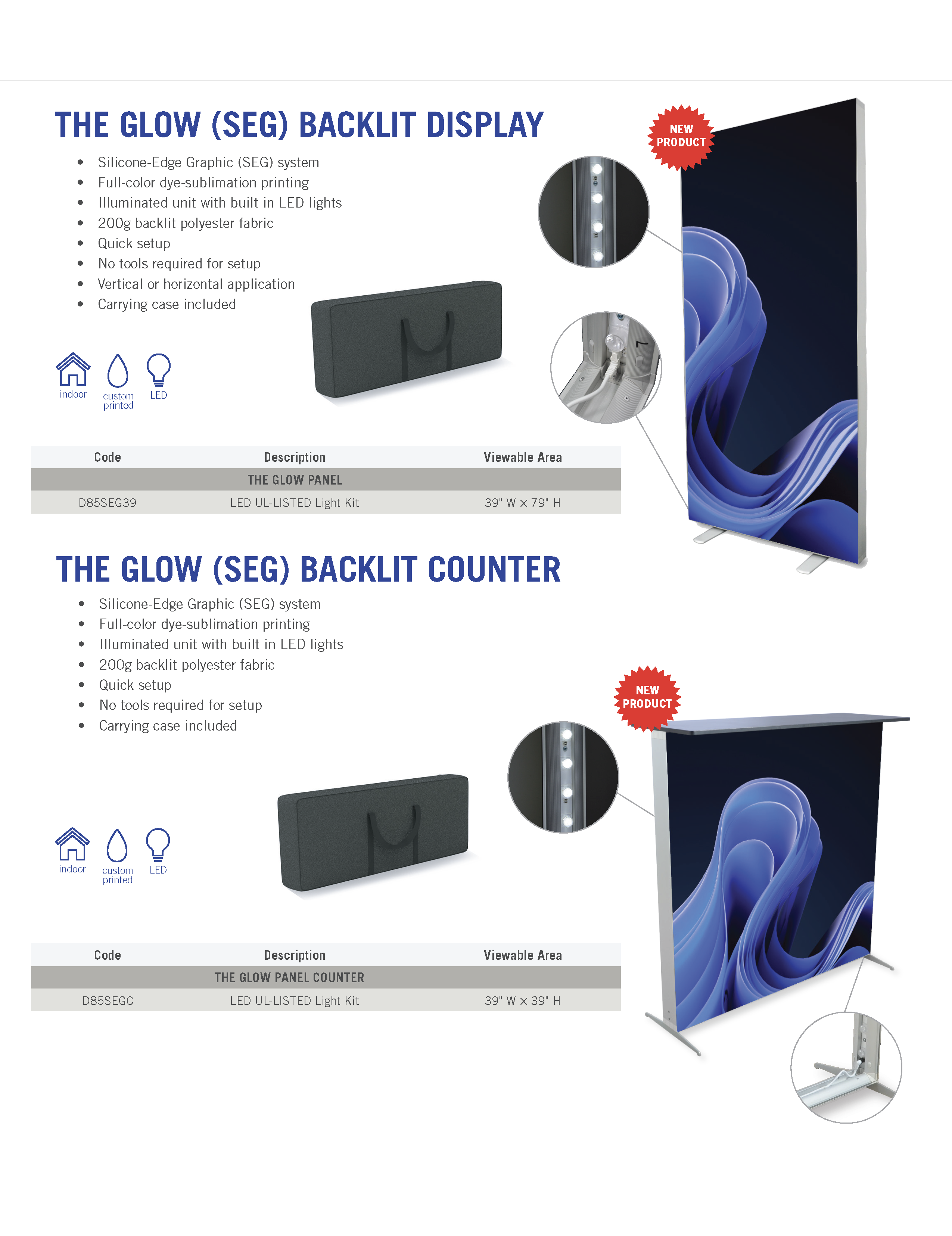 Link to our SEG Pop-Up Wall Unbranded Sales Flyer